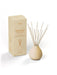 Cream Himalayan Cedarleaf diffuser by Aery displayed next to product packaging on white bacground 