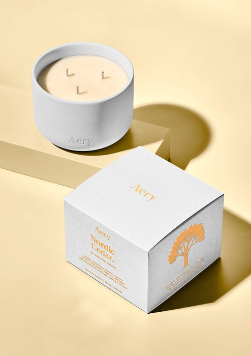 Nordic Cedar Triple Wick Candle 450g Aery Wholesale