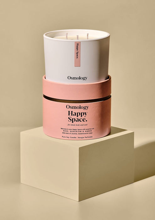 Happy Space Triple Wick Candle Aroma Therapy Aery Wholesale 